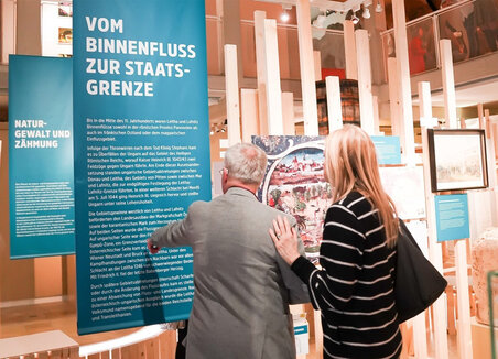 Ausstellungsdesign / „Der Fluss als Grenze“ des Landesmuseum Burgenland / Adebar 2024